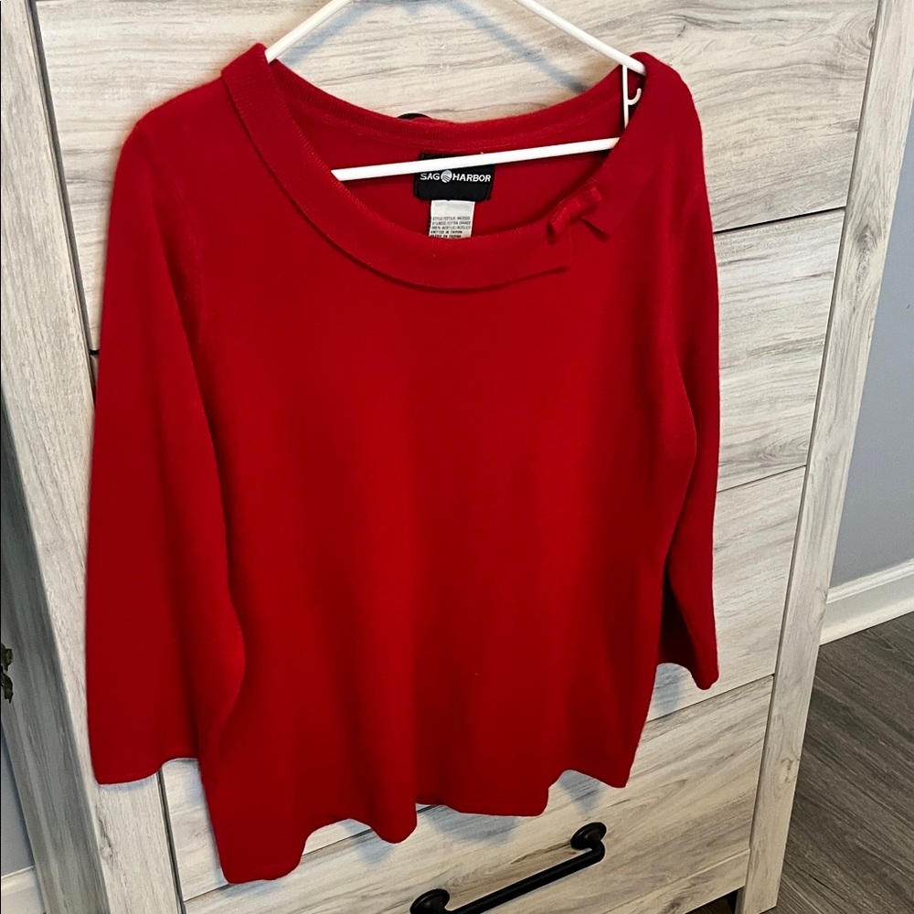 Sag Harbor Vibrant Red Top